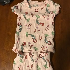 Gap pj matching short set 6-12m mermaids